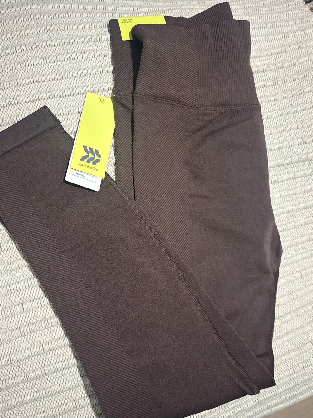 Target Brown Ribbed Leggings - Picture 7 of 7